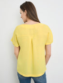 Destination Vacation Blouse - Bleached Sun