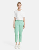Ocean Wonders Crop Trouser - Dusty Jade Green