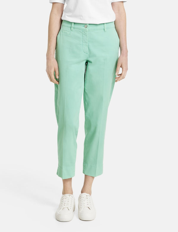 Ocean Wonders Crop Trouser - Dusty Jade Green