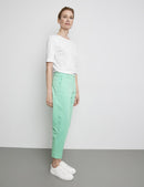 Ocean Wonders Crop Trouser - Dusty Jade Green