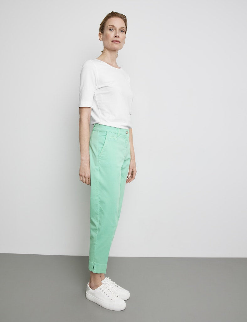 Ocean Wonders Crop Trouser - Dusty Jade Green