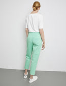 Ocean Wonders Crop Trouser - Dusty Jade Green