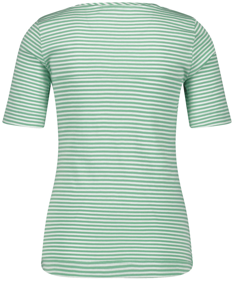 NOOS Short Sleeve T-Shirt - Green/ecru/white