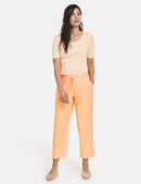 Into The Light Crop Trousers - Apricot Crush