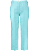 Destination Vacation Crop Trousers - Aqua Splash