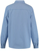 Ocean Wonders Blouse - Blue Stripes