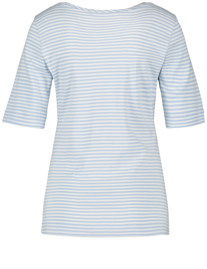 NOOS Short Sleeve T-Shirt - Blue/ecru