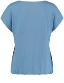 Into The Light Blouse - Blue/ecru/white