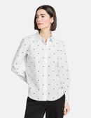 Tropadelic Blouse - Ecru/white Figured