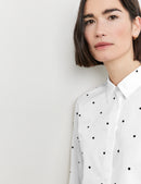 Tropadelic Blouse - Ecru/white Figured