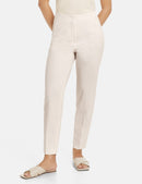 Flower Maniac Crop Trouser - Whisper White