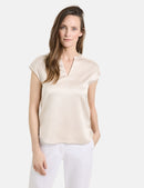 DestinationVacation Cap Sleeve Top - Sandshell