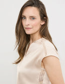 DestinationVacation Cap Sleeve Top - Sandshell