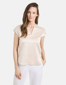 DestinationVacation Cap Sleeve Top - Sandshell