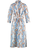 Into The Light Dress - Ecru/red/orange