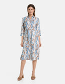 Into The Light Dress - Ecru/red/orange