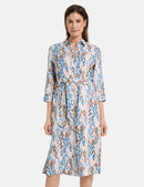 Into The Light Dress - Ecru/red/orange