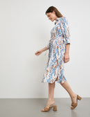 Into The Light Dress - Ecru/red/orange