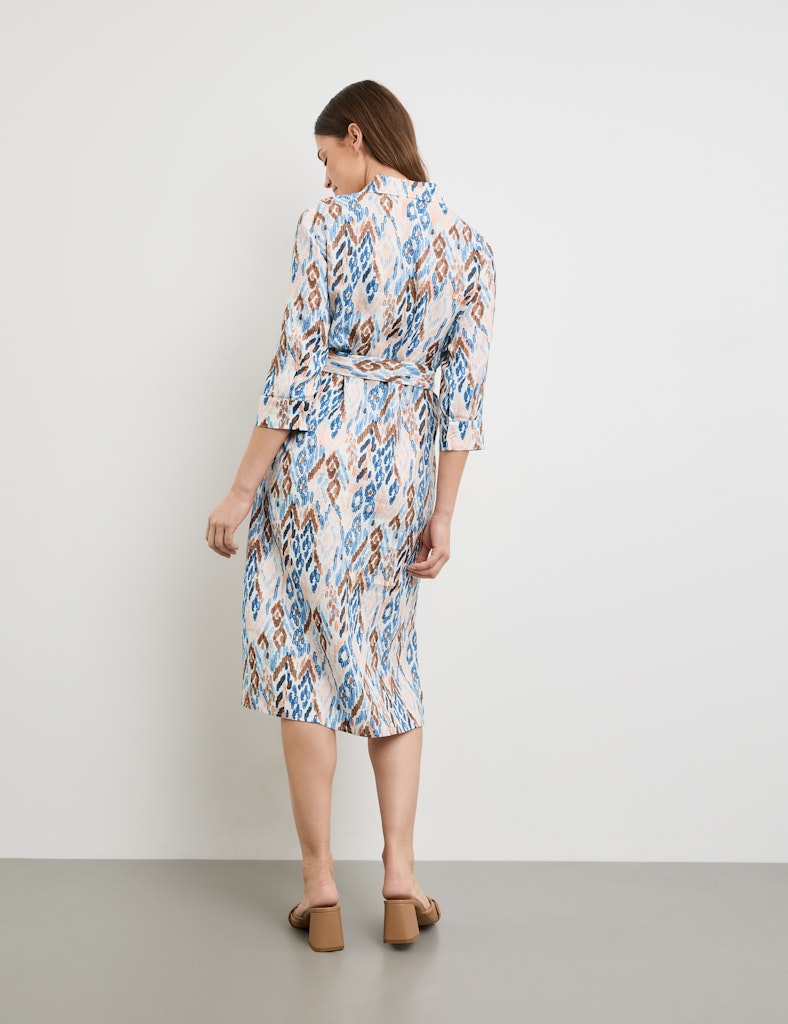 Into The Light Dress - Ecru/red/orange