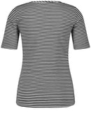 NOOS Short Sleeve T-Shirt - Ecru/blue Hoops