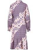 Into The Light Dress - Ecru/white/blue