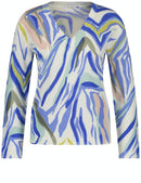 Ocean Wonders Jumper - Ecru/white/blue Print