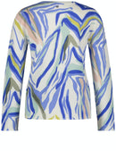 Ocean Wonders Jumper - Ecru/white/blue Print