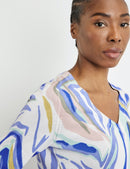 Ocean Wonders Jumper - Ecru/white/blue Print