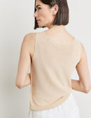 Flower Maniac Top - Ecru/white