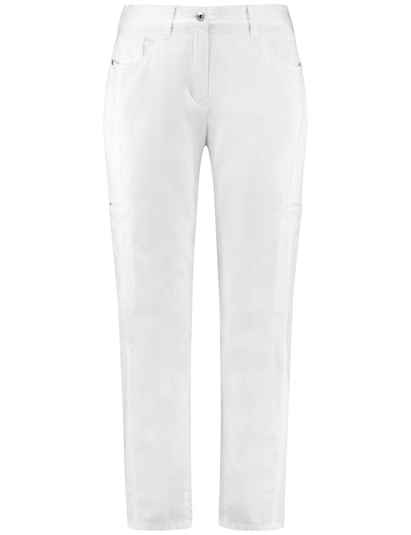 Ocean Wonders Crop Trouser - White/white