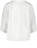Flower Maniac 3/4 Slv Blouse - White/white