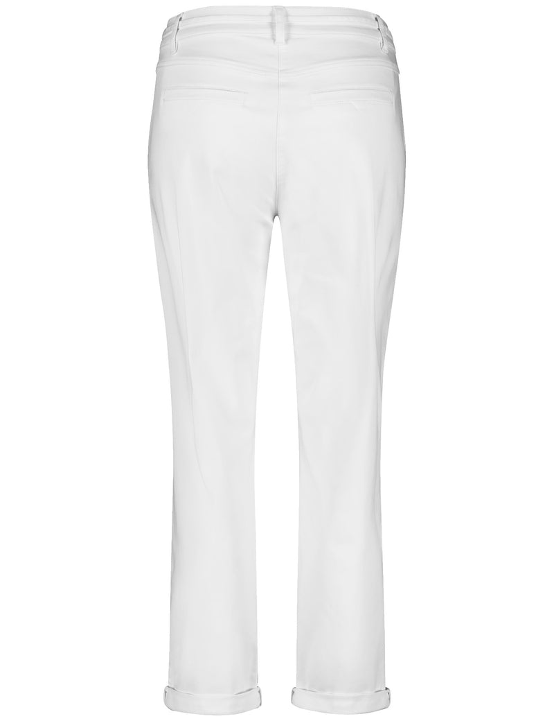 Leisure Cropped Trousers - White/white