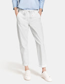 Leisure Cropped Trousers - White/white