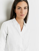 NOOS Long Sleeve Blouse - White/white