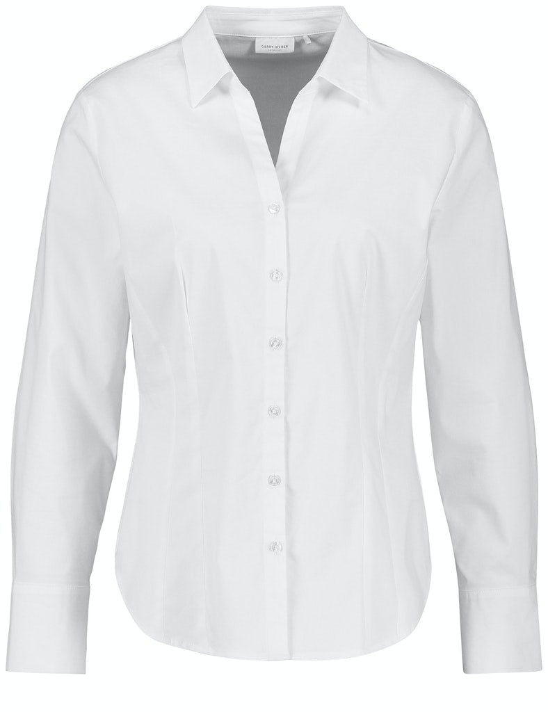 NOOS Long Sleeve Blouse - White/white