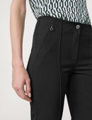 Leisure Cropped Trousers - Black