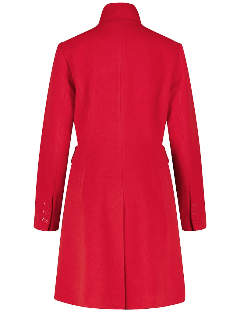 Symbiotic Red Wool Coat - Lipstick