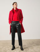 Symbiotic Red Wool Coat - Lipstick