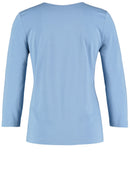 Blue Dimension 3/4 Sleeve Tee - Cloud