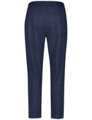 Gerry Weber Blue Dimension Crop Trouser - Blue Black