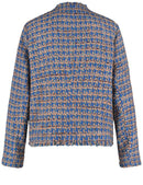 Blue Dimension Jacket - Blue/camel Houndstooth