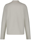 Blue Dimension Cardigan - Whisper White