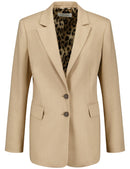 Blue Dimension Blazer - Camel/beige