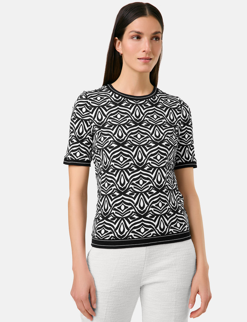 Black &amp; Brights T-Shirt - Black/animal Graphic