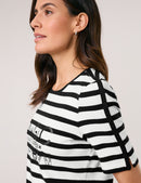 Black &amp; Brights T-Shirt - Black/white Stripe