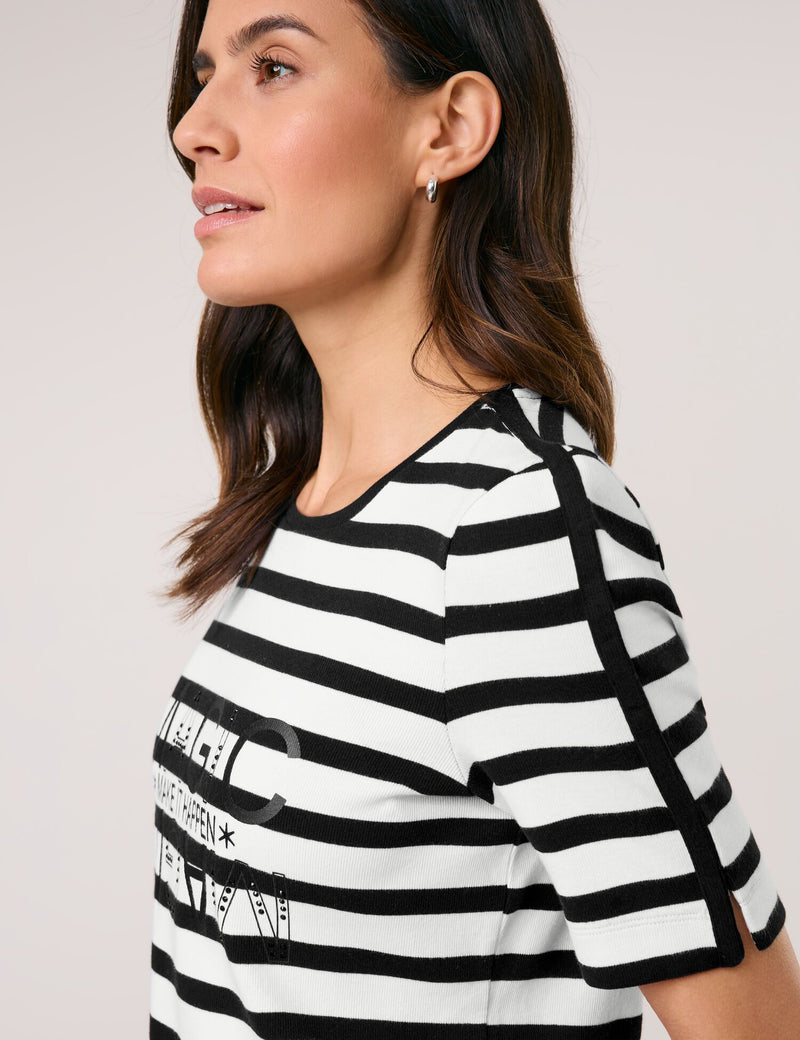 Black &amp; Brights T-Shirt - Black/white Stripe
