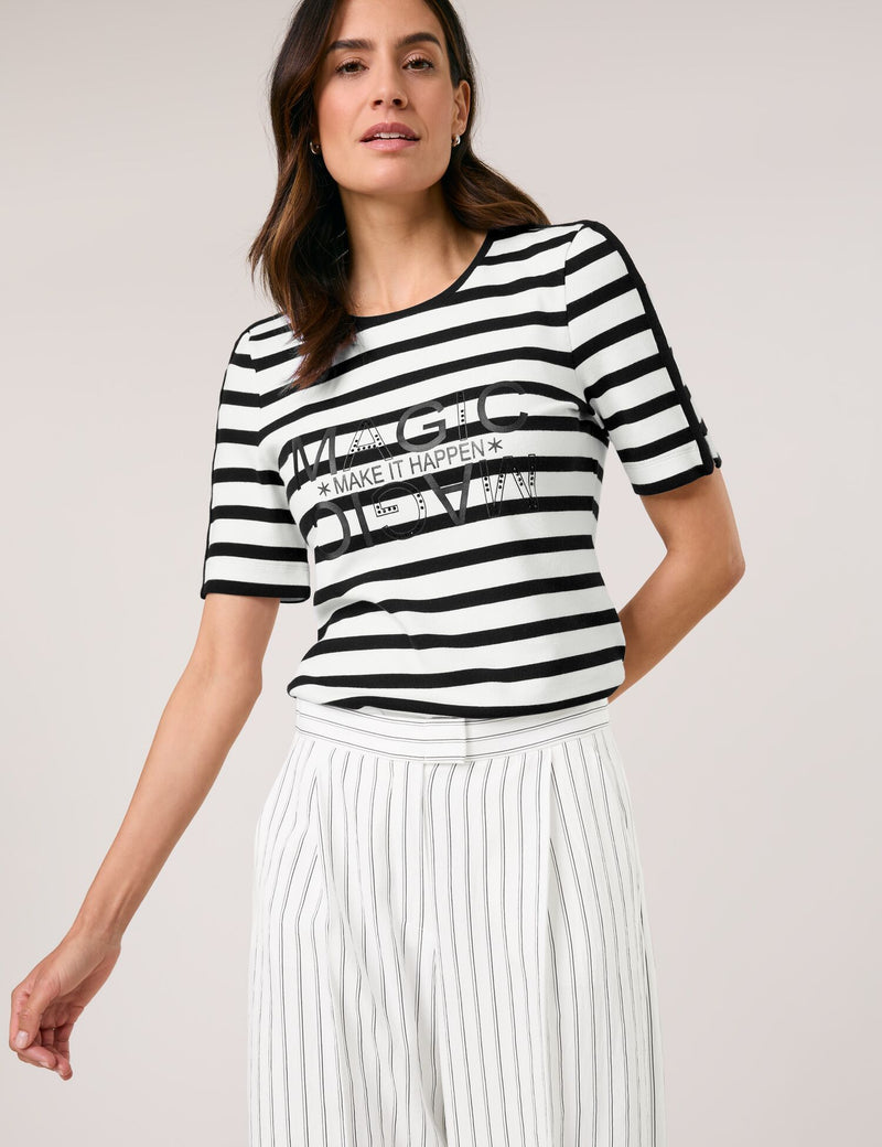 Black &amp; Brights T-Shirt - Black/white Stripe