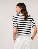 Black &amp; Brights T-Shirt - Black/white Stripe