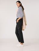 Leisure Cropped Trousers - Black