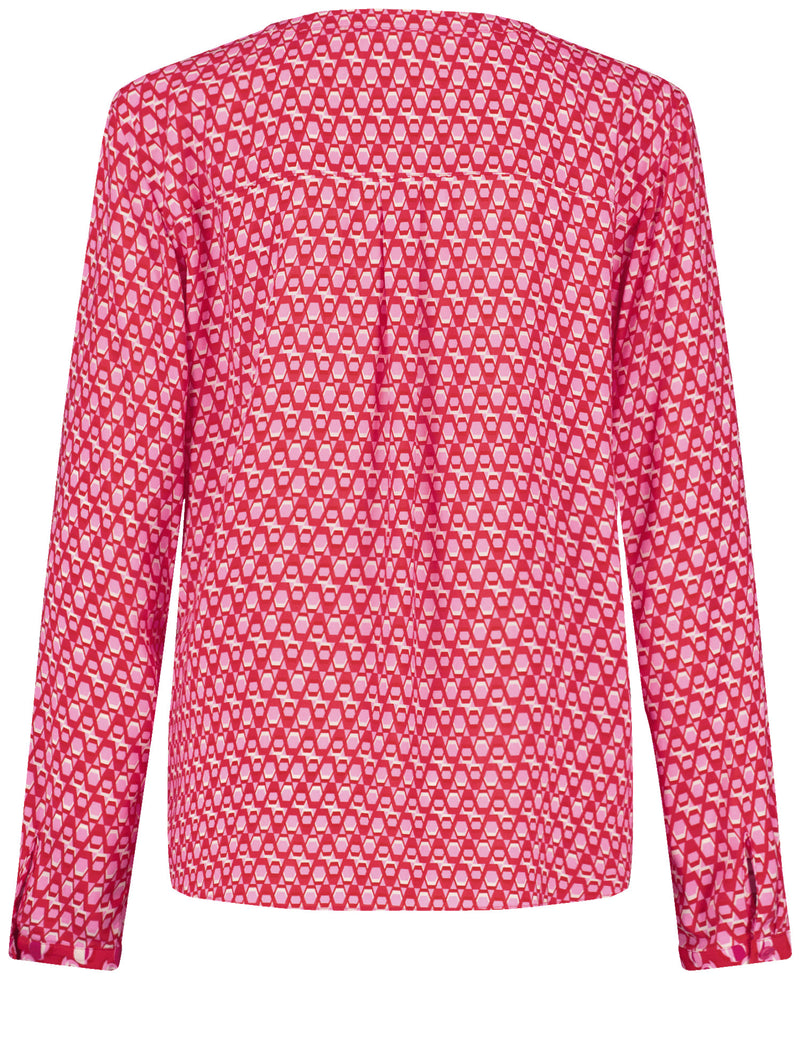 Colour Explosion Blouse - Pink/red/off White